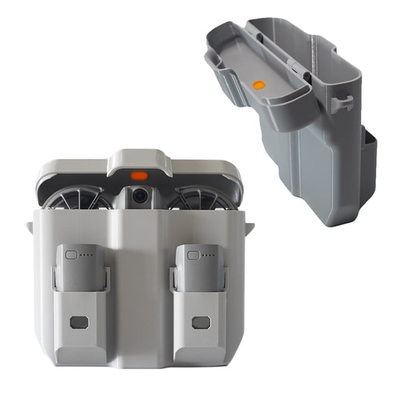 Storage Case Box for DJI Neo 2 Drone Carrying Case Anti-pressure Protection 3D Printed Storage Protective Case with 2 Battery Compartments for Neo 2 Drone, Sturdy and not Easily Damaged