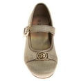 thumbnail image 6 of Badgley Mishcka Girls Ballerinas Shoes (Little Kids  Big Kids), Gold, Size: 4, 6 of 8