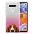 thumbnail image 1 of FINCIBO Hot Pink Gradient Glitter Case, Sparkle Bling TPU Cover for LG Stylo 6 6.8" 2020, Animal Sad Eyes Basset Hound Dog, 1 of 3