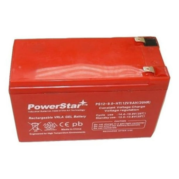 PowerStar PS12-9-HT-11 Haute Température 12v-9ah Batterie de Remplacement pour APC Back-UPS ES 750 BE750BB