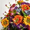 thumbnail image 5 of Nearly Natural Giant Mixed Floral Artificial Arrangement in Blue Vase, 5 of 5