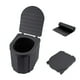thumbnail image 2 of Portable foldable camping toilet with lid waterproof black, 2 of 4