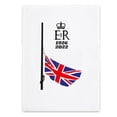 thumbnail image 1 of Queen Elizabeth II Half Mast Tea Towel, 1 of 1