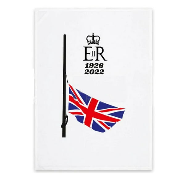 Queen Elizabeth II Half Mast Tea Towel