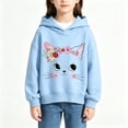 thumbnail image 4 of BCSIOAOI Hoodies for Girls Cotton Long Sleeve Fall Loose Sweatshirt Printed Pullover, 4 of 4
