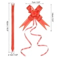 thumbnail image 2 of Unique Bargains 2.8inch Pull Bows Present Wrapping String Bows Ribbon Gold Thread Style Red 40 Pack, 2 of 6