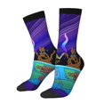 thumbnail image 2 of Saiise Scooby-Doo Funny Socks Men Women Adults Novelty Graphic Crew Tube Socks Crazy Design Casual Dress Socks for Sports,Running,Travel, 2 of 7