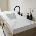 thumbnail image 4 of Toledo 48" Single Sink Bathroom Vanity Light Walnut White Integral Top No Mirror, 4 of 13