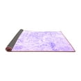 thumbnail image 2 of Ahgly Company Indoor Square Abstract Purple Contemporary Area Rugs, 5' Square, 2 of 4