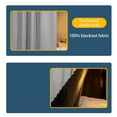 thumbnail image 4 of 2Pcs 45*78in Bunk Bed Curtains Dorm Home Blackout Privacy Bed Cloth Curtain Shading Breathable Dustproof Bed Canopy with Rope and Buckles for Dorm Loft Bed Single Sleeper, 4 of 4