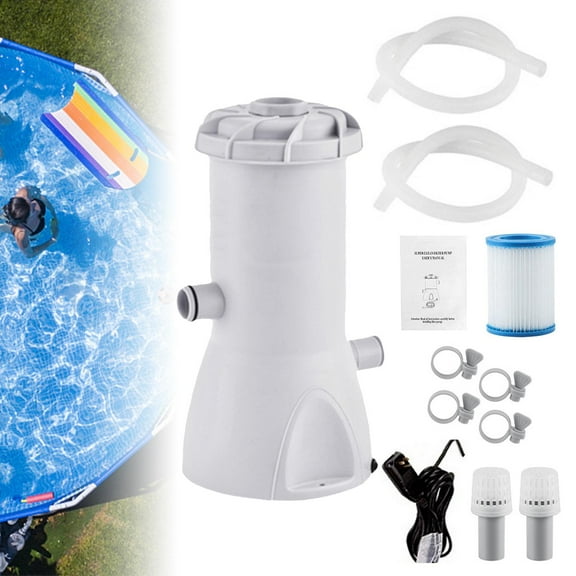 koolsoo 1000 gallons Swimming Pool Pump, above Ground US Plug, Pools Sand Cleaning Tool ,Easy to Clean Pump