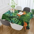thumbnail image 5 of Tropical Palm Leaves Rectangle Tablecloth, Dust Proof Anti Wrinkle Wipeable Table Cloth Tabletop foration of Dinner Kitchen Wedding Holiday Party 60"x120" Decor Gift, 5 of 7