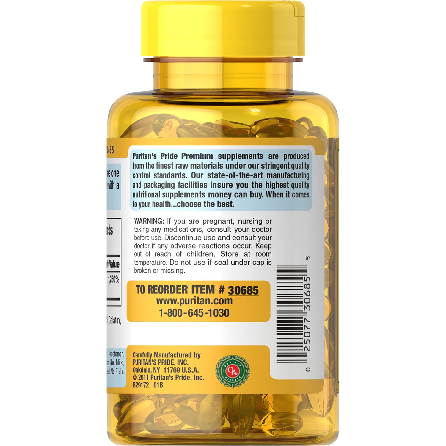 Puritans Pride Vitamin D3 Softgels 5000iu 200ct Walmartcom