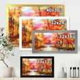 thumbnail image 4 of Designart 'The Lake In Autumn By Colorful Autumn Trees' Modern Framed Art Print, 4 of 4