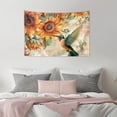 thumbnail image 5 of SEANATIVE Sunflower Hummingbird Tapestry Aesthetic Tapestries Easy to Hang Wall Tapestry for Kitchen Soft Hanging Tapestry Small Tapestry Wall Hanging for Living Room Dorm, 5 of 6