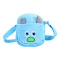 thumbnail image 1 of Bolso de hombro portátil lindo para niños bolso de animales de dibujos animados bolso de bebé para niña azul, 1 of 5