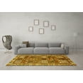thumbnail image 3 of Ahgly Company Machine Washable Indoor Square Persian Yellow Traditional Area Rugs, 6' Square, 3 of 4