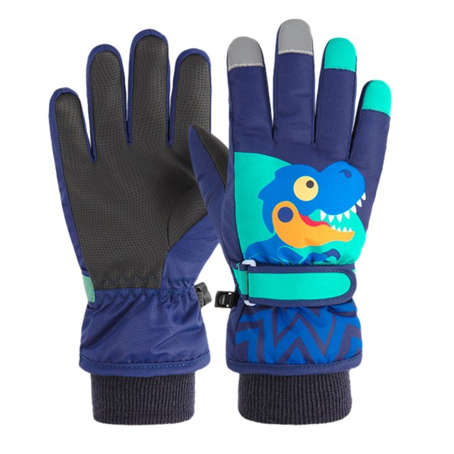 Guantes de esquí y snowboard para niños, guantes impermeables y cálidos para invierno, guantes de nieve con pantalla táctil para clima frío para hombres, mujeres, niños, esquí y snowboard