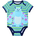 thumbnail image 2 of Monsters Inc. Sully Boys Single Onesie with 2 Bibs, Newborn, 2 of 5