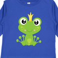 thumbnail image 4 of Inktastic Cute Frog, Green Frog, Frog Prince, Crown Boys or Girls Long Sleeve Toddler T-Shirt, 4 of 5