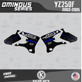 thumbnail image 3 of Kalair GFX Graphics Kit for Yamaha YZ250F (2003-2005) Ominous Series, 3 of 5