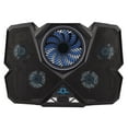 thumbnail image 4 of Enfriador de portátil con 12 modos RGB, 7 niveles de altura y ventiladores para juegos con pantalla LED para portátiles de 12 a 17,3 pulgadas, 4 of 14