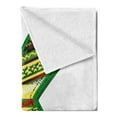 thumbnail image 2 of Letter K Soft Flannel Fleece Blanket, Words K Letter with Fern Green Fun Childish St. Patrick Celebration Colors Image, Cozy Plush for Indoor and Outdoor Use, 70" x 90", Multicolor, by Ambesonne, 2 of 5