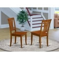 thumbnail image 2 of Exquisite Ladder Back Dinette Chairs in Vibrant Cappuccino | Customizable Wood Seats | Durable Construction | Dimensions: D 22 x W 18 x H 37, 2 of 2