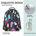 thumbnail image 5 of Mushroom Patterned Laptop Backpack for School, Roomy College Bookbag with Multiple Pockets, Comfortable Carry, Great Gift for Students and Teens Campus Life, 5 of 6