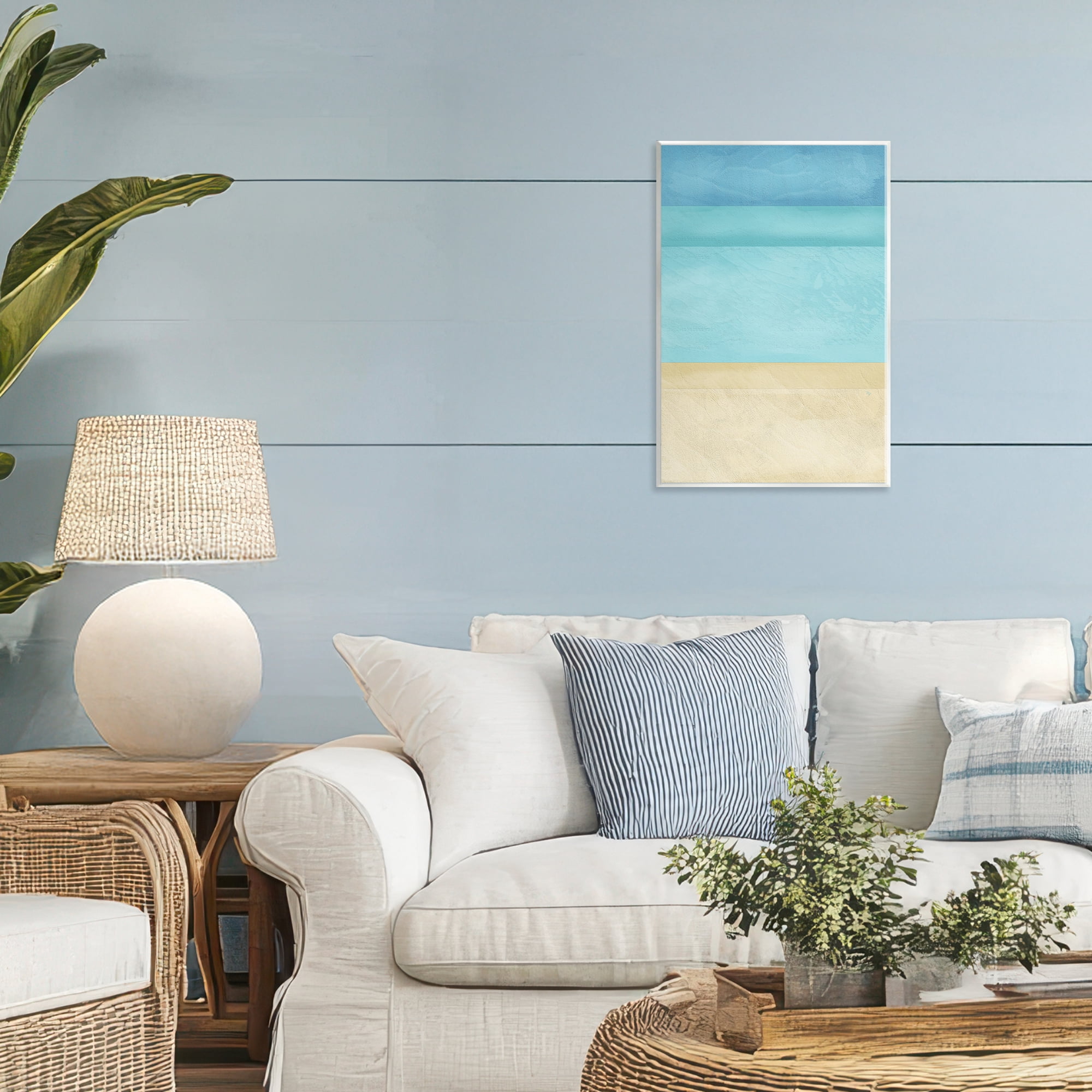 Stupell Industries Abstract Beach Coastal Color Block Wall Plaque Art, design by Martina Pavlova