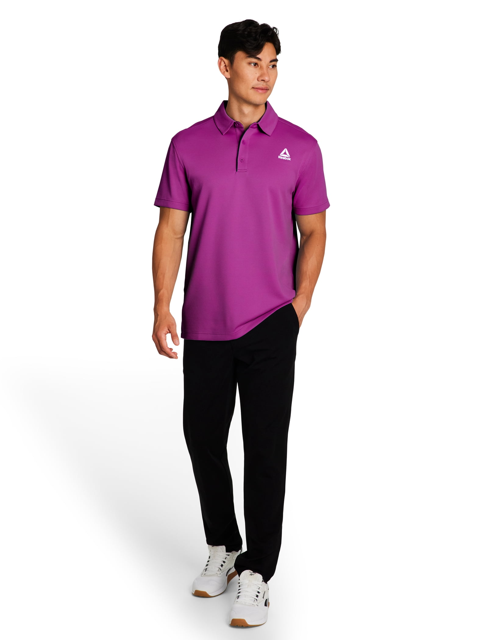 Reebok Men's and Big Men's Performance Polo Shirt, Sizes XS-5XL