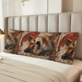 thumbnail image 5 of KLL Vintage Shiba Inu Art Pattern Long Body Pillow Cover,20x60 Body Pillow Cases,Soft Brushed Microfiber Invisible Zipper Design-Pillow core not included, 5 of 7