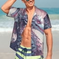 thumbnail image 5 of Lsque Dragon1 pattern Hawaiian Shirt for Men, Unisex Summer Beach Casual Short Sleeve Button Down Shirts-XX-Large, 5 of 9