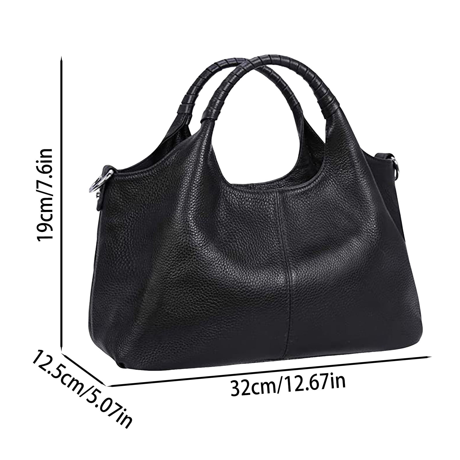 Modstep Leather Shoulder Bags for Women Soft Leather Tote Purse Top Handle Bag with Detachable Satchel Strap