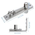thumbnail image 2 of 1 Set Stainless Steel 360 Degree Rotation Hidden Door Pivot Hinge for Wood Doors, 2 of 5