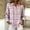 Pink plaid button up shirt for women a4, variant on BRELIL Women's Fall Winter Plaid Long Sleeve Button Up Shirt Casual Collared Tops Loose Fit Outdoor Vacation Outfit, Pink 2XL