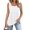 White, variant on Women's Sleeveless Soft Square Neck Pleated Tank Tops 2025 Fashion Summer Tunic Top for Leggings