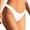 White, variant on Sexy Low Rise Swim Briefs - Solid Color, Elastic Waist, Nylon Spandex for Women Swimming