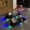 Black, variant on Light Up Slippers for Women, Motion Sensor LED Slides with Cartoon Eyes, Non Slip Sole Indoor Outdoor Comfort Sandals, Funny Glow Shoes
