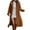Brown, variant on Goindgs Womens Jacket Casual Coat Winter Long Sleeve Solid Color Warm Thick Hooded Cardigan with Pockets Jacket Outerwear Coat Brick Red-L