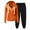 Orange, variant on Lilgiuy 2 Piece Sweatsuits for Women Fall Trendy 2023 Hooded Drawstring Long Sleeve Pullover Sweatshirt and Jogger Sweatpants Sport Sets for Cold Weather