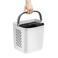 thumbnail image 3 of Rolling Laundry Hampers and Baskets, 3-Section Detachable Hollowed Laundry Hampers and Sorters White  17*12*19inches, 3 of 9
