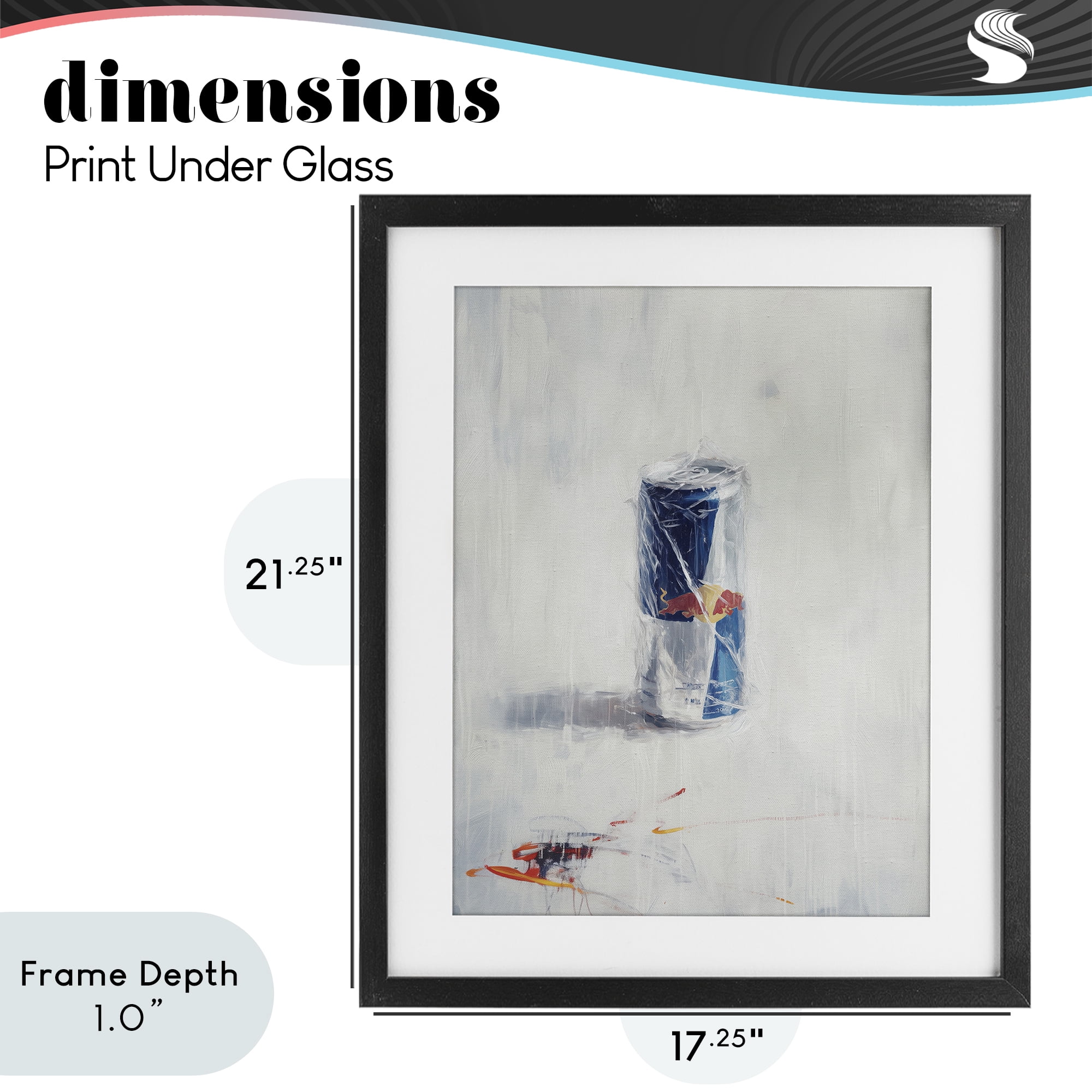 Stupell Industries Creative Energy Drink Black Framed Print Under Glass, design by Svetlana Aleynikova