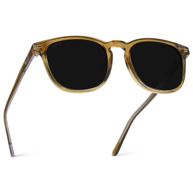 WMP Eyewear - Gafas de sol cuadradas redondeadas, modernas y polarizadas para hombre