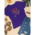 thumbnail image 3 of Red Roses Golden Chain T-Shirt Women -Image by Shutterstock, Female XX-Large, 3 of 4
