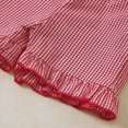thumbnail image 5 of Toddler Baby Girls Summer Clothes Smocked Short Sleeve T-Shirt & Ruffled Plaid Shorts 2-Piece Outfits Toddler Girl Short Set, 5 of 8