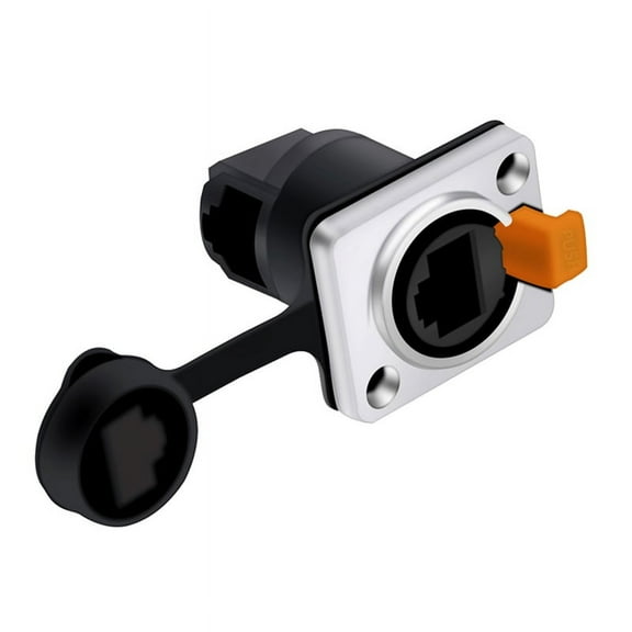 RJ45 Waterproof Network Connector 8P8C Female Panel Mount Sockets RJ45 Ethernet Connector(Style 4)