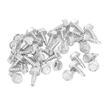 

Drill Screw Galvanized Self Drilling Screws High Strength Carbon Steel White Zinc For Plastic For Metal Hex Washer Head