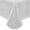 Silvery White, variant on Silvery White Moire Wavy Solid 70 inch Round Vinyl Dining Tablecloth with Flannel Backing