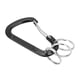 thumbnail image 5 of Mosquetón multifuncional de aleación de aluminio, bloqueo de montañismo, hebilla D, accesorio para exteriores, negro, 5 of 8